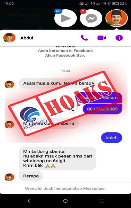 Akun Facebook Palsu Mengatasnamakan Abdul Hafidz