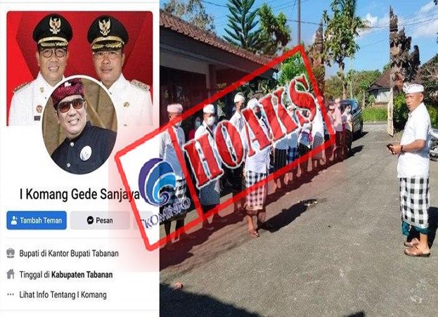 Akun Facebook Mengatasnamakan Bupati Tabanan Dr. I Komang Gede Sanjaya S.E., M.M.