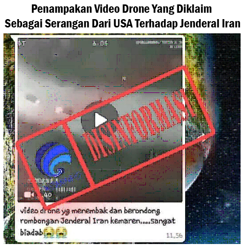 Penampakan Video Drone yang Diklaim Sebagai Serangan dari USA Terhadap Jenderal Iran