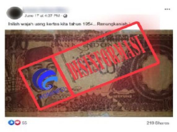 Uang Resmi Pecahan 100 Rupiah pada 1954 Memuat Tulisan Arab