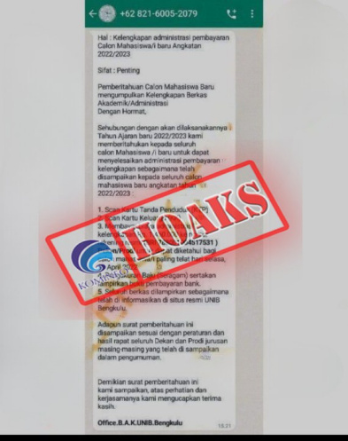 Akun WhatsApp Mengatasnamakan Wali Kota Malang Drs. H. Sutiaji