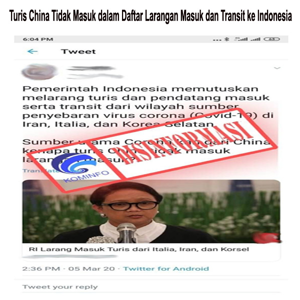 Turis China Tidak Masuk dalam Daftar Larangan Masuk dan Transit ke Indonesia