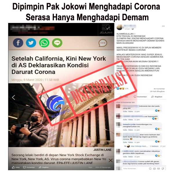 Dipimpin Pak Jokowi Menghadapi Corona Serasa Hanya Menghadapi Demam