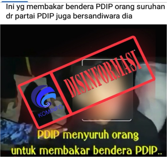 Video PDIP Menyuruh Orang untuk Membakar Bendera PDIP