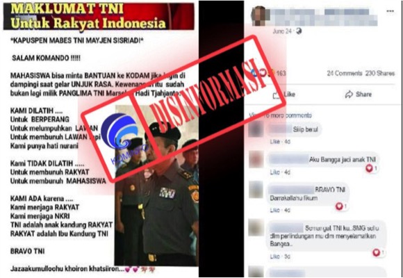 Maklumat TNI untuk Rakyat Indonesia