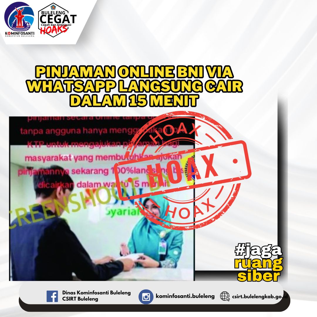 Pinjaman Online BNI via WhatsApp Langsung Cair dalam 15 Menit