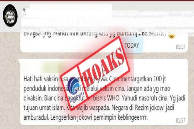 Tiongkok Targetkan 100 Juta Penduduk Indonesia Tewas Melalui Vaksin