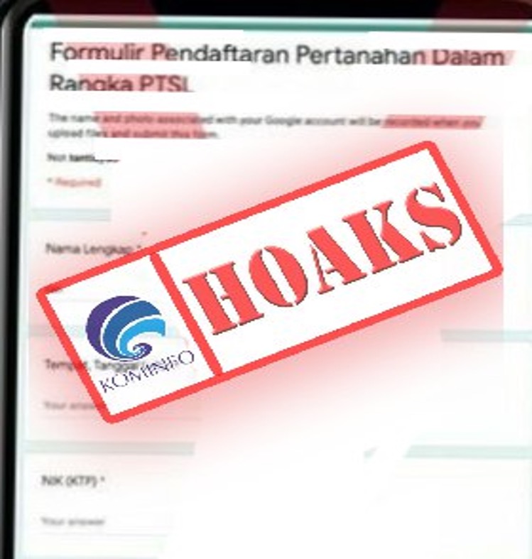 Formulir Online Pendaftaran Pertanahan Dalam Rangka PTSL