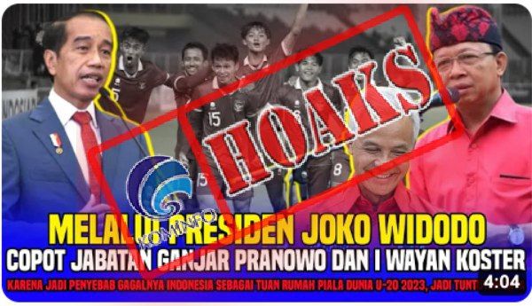 Presiden Copot Ganjar Pranowo dan I Wayan Koster dari Jabatan Gubernur karena Gagalkan Piala Dunia U-20 2023