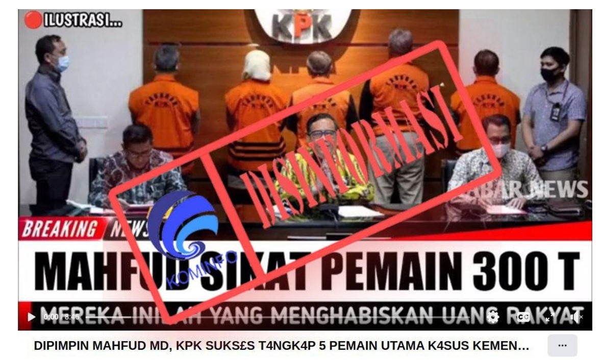 KPK Tangkap Lima Pelaku Transaksi Janggal Rp300 Triliun di Kemenkeu