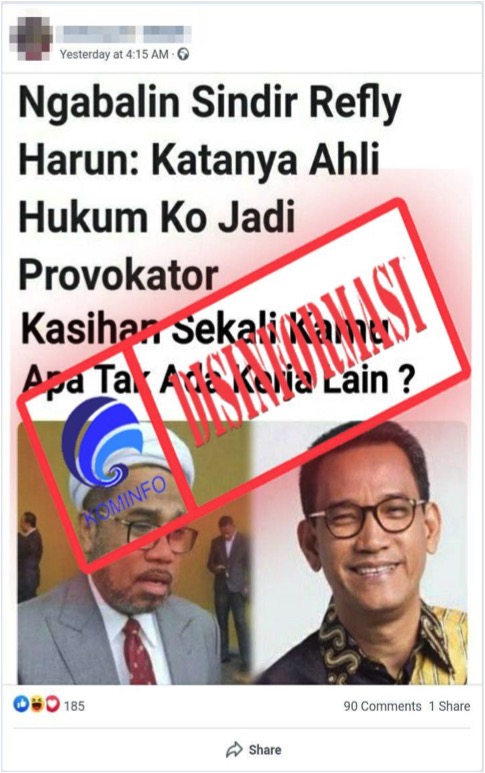 Ngabalin Sindir Refly Harun: Katanya Ahli Hukum Ko Jadi Provokator Kasihan Sekali Kamu Apa Tak Ada Kerjaan Lain?