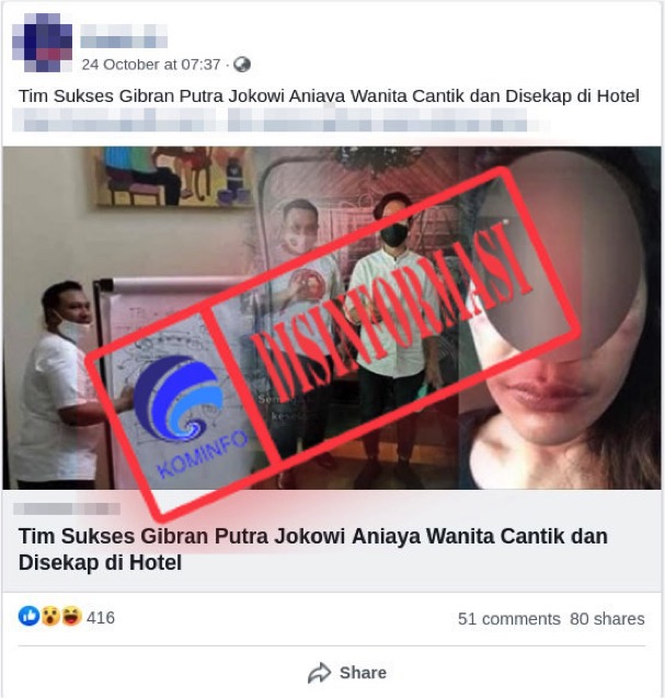 Tim Sukses Gibran Rakabuming Raka Aniaya Wanita Cantik dan Disekap di Hotel