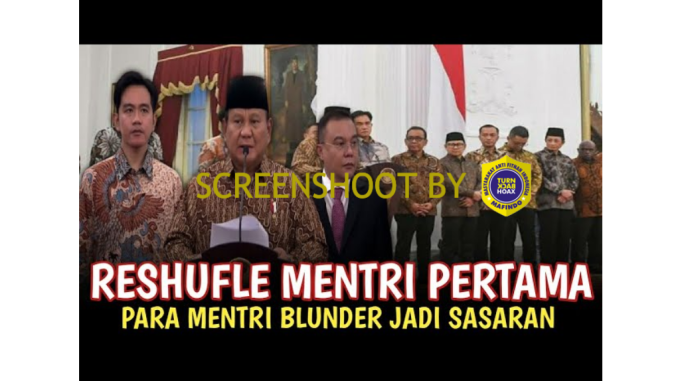 Prabowo Reshuffle Menteri