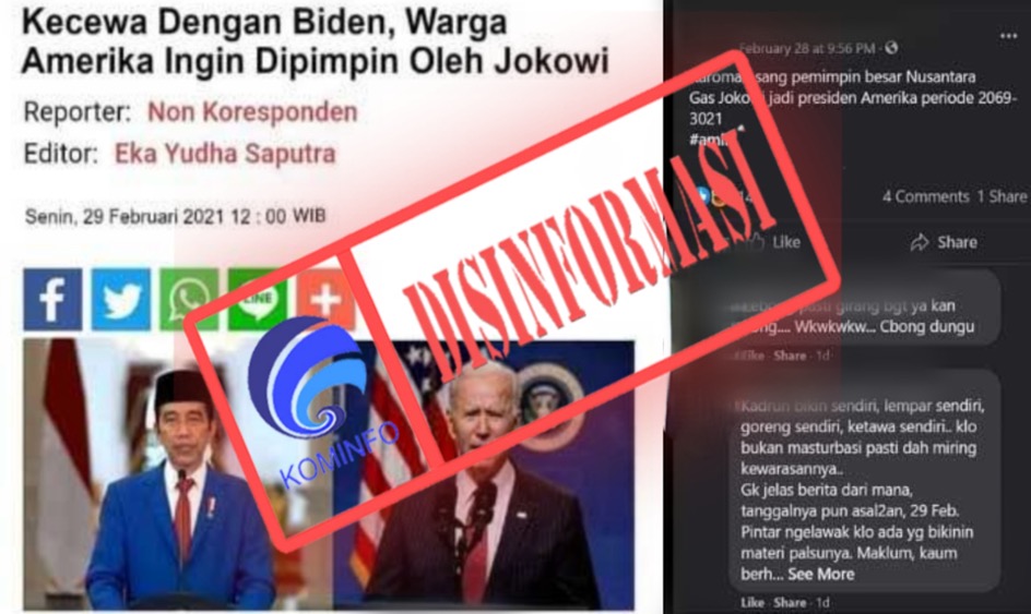 Kecewa Dengan Biden, Warga Amerika Ingin Dipimpin oleh Jokowi