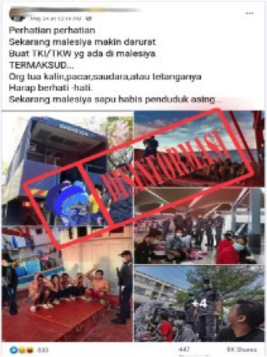 Foto- foto Pemerintah Malaysia Sapu Habis WNA Termasuk TKI Saat Pandemi Covid-19