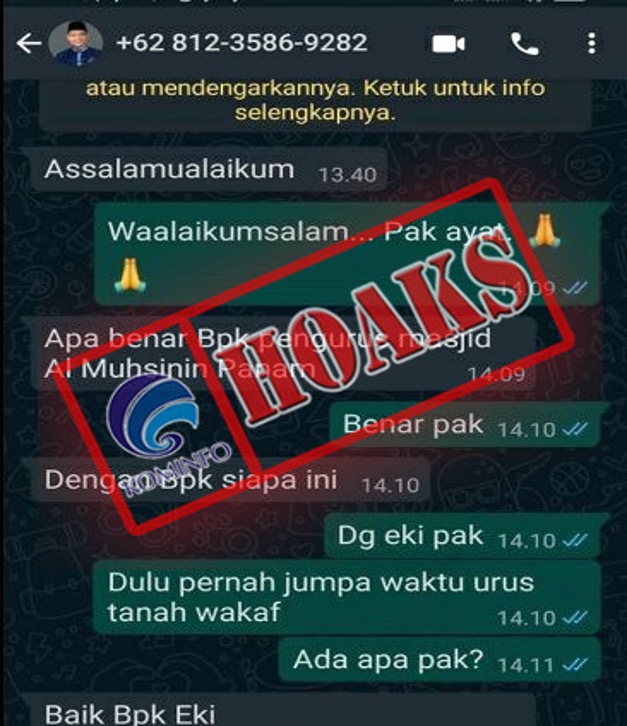 Akun WhatsApp Mengatasnamakan Wakil Wali Kota Pekanbaru