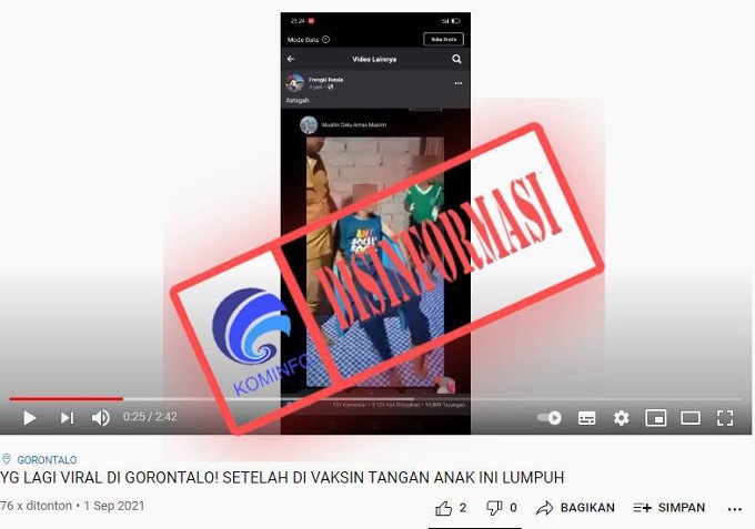 Video Siswa Lumpuh Usai Divaksinasi Covid-19