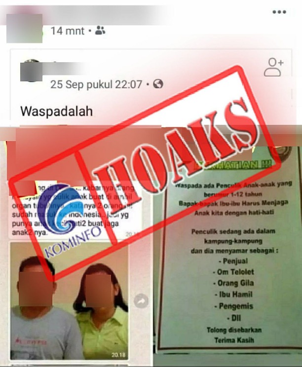 Dua Orang Warga Negara Malaysia Masuk Indonesia untuk Menculik Anak dan Mengambil Organ Tubuhnya