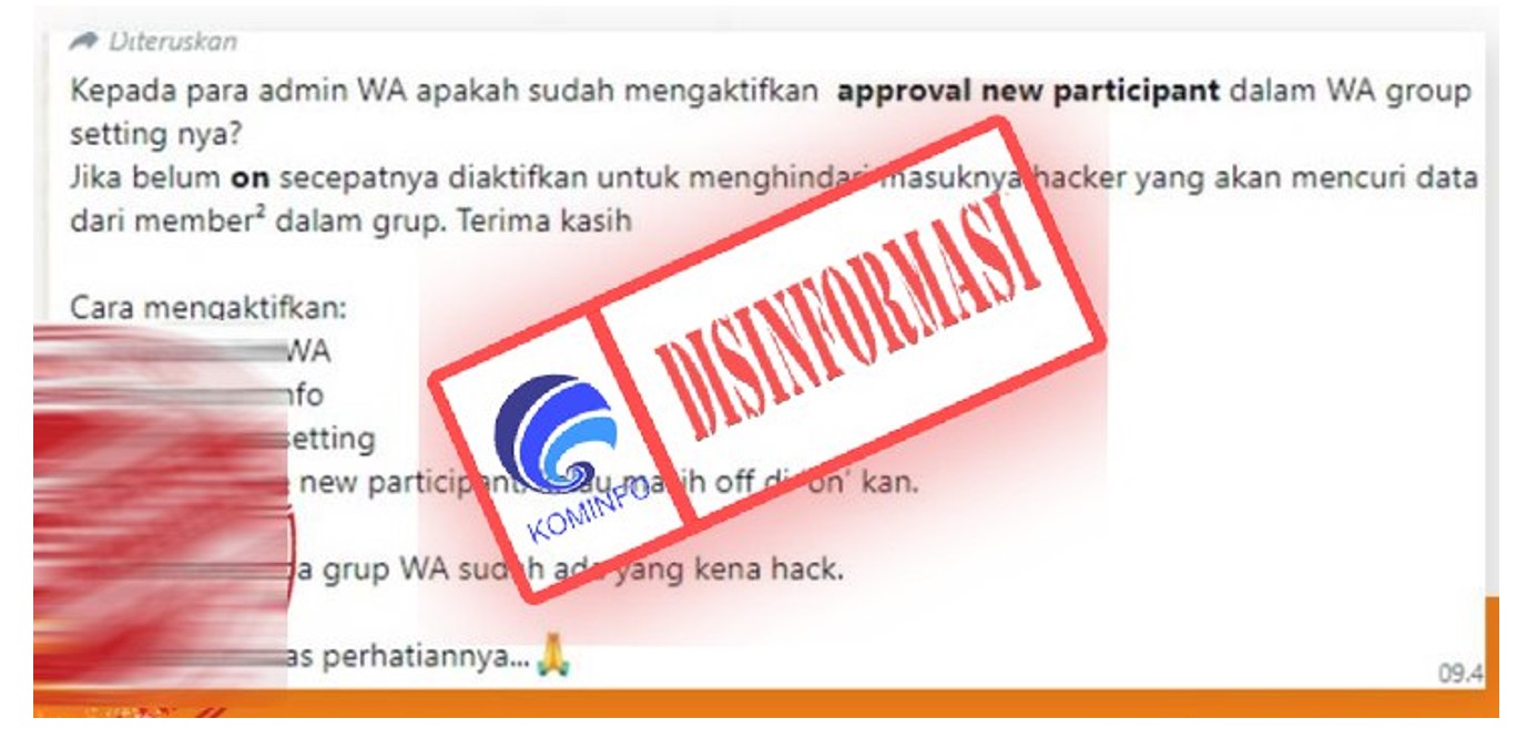 Pengaktifan Fitur Approve New Participants pada Grup WhatsApp untuk Cegah Hacker