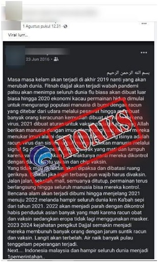 Pandemi Covid-19 Sudah Diprediksi Sejak Tahun 2016