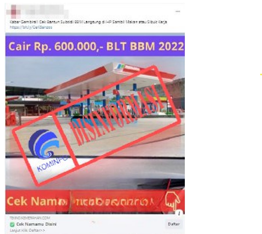 Tautan Pencairan Bansos Subsidi BBM Tahun 2022