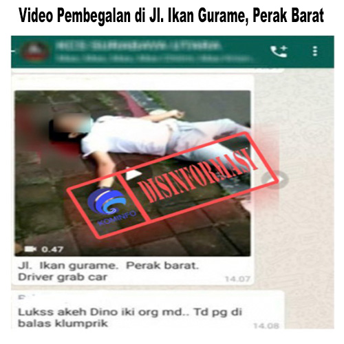 Video Pembegalan di Jl. Ikan Gurame, Perak Barat