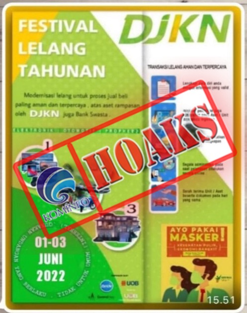 Poster Festival Lelang Tahunan Mengatasnamakan DJKN