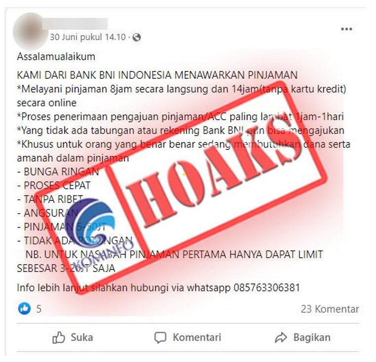 Kredit Tanpa Jaminan dari BNI