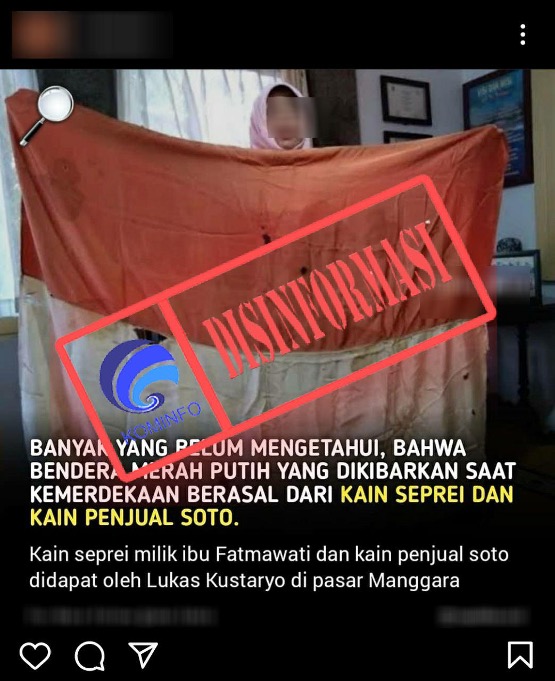 Bendera Merah Putih yang Dikibarkan Saat Kemerdekaan Berasal dari Kain Seprai Penjual Soto