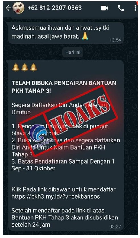 Tautan Pendaftaran Penerima Bantuan Sosial PKH Tahap 3 Batas Pendaftaran 31 Oktober