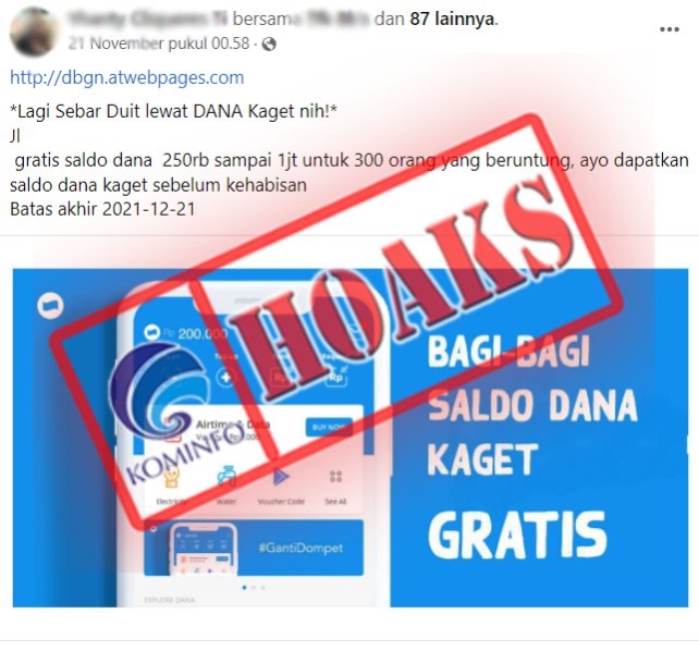 DANA Membagikan Saldo Gratis Senilai Rp250.000 hingga Rp1 Juta