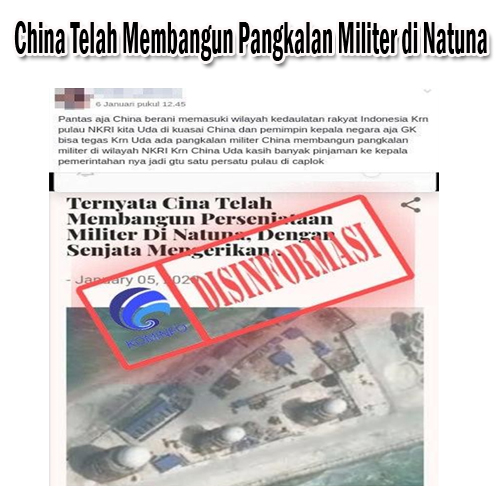 China Telah Membangun Pangkalan Militer di Natuna