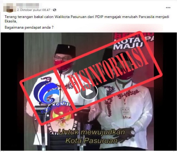 Calon Wali Kota Pasuruan Raharto Teno akan Mengubah Pancasila