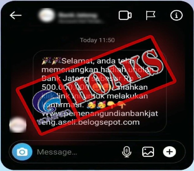 Pesan Instagram Mengatasnamakan BPD Jateng