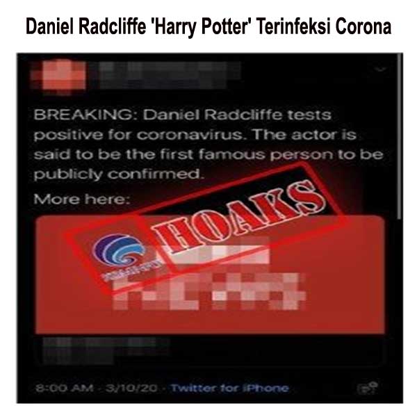 Daniel Radcliffe 'Harry Potter' Terinfeksi Corona