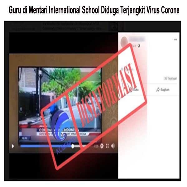 Guru di Mentari International School Diduga Terjangkit Virus Corona