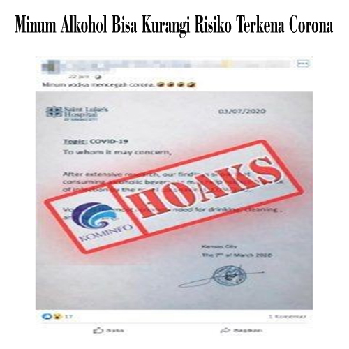 Minum Alkohol Bisa Kurangi Risiko Terkena Corona