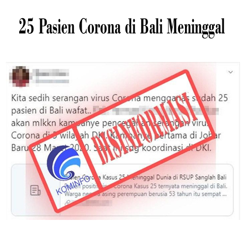 25 Pasien Corona di Bali Meninggal