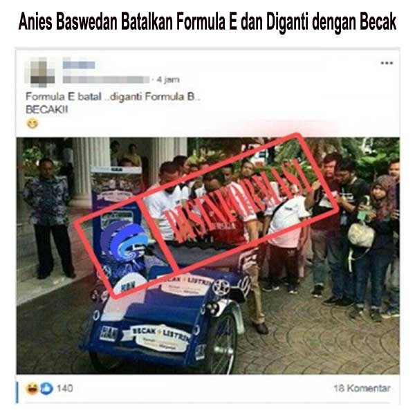 Anies Baswedan Batalkan Formula E dan Digant