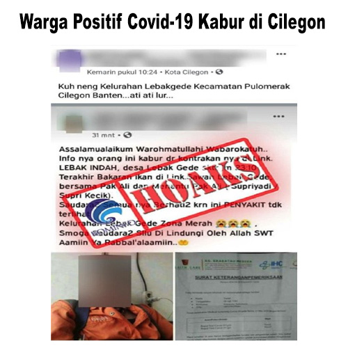 Warga Positif Covid-19 Kabur di Cilegon