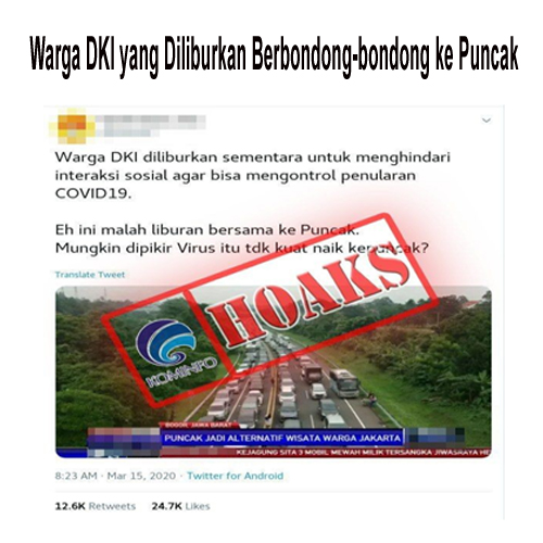 Warga DKI yang Diliburkan Berbondong-bondong ke Puncak