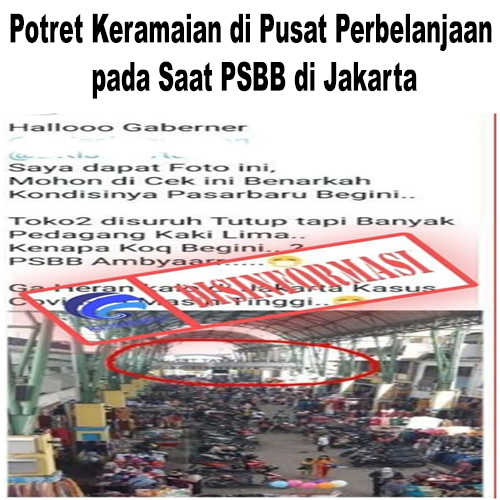 Potret Keramaian di Pusat Perbelanjaan pada Saat PSBB di Jakarta
