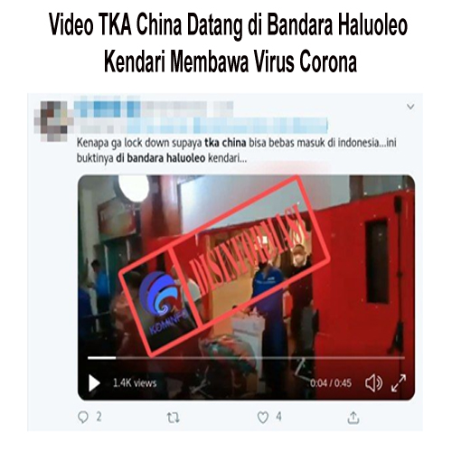 Video TKA China Datang di Bandara Haluoleo Kendari Membawa Virus Corona