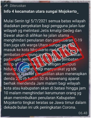 Masuk Mojokerto akan Dites Antigen dan Darah