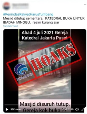 Gereja Katedral Jakarta Dibuka untuk Ibadah saat PPKM Darurat