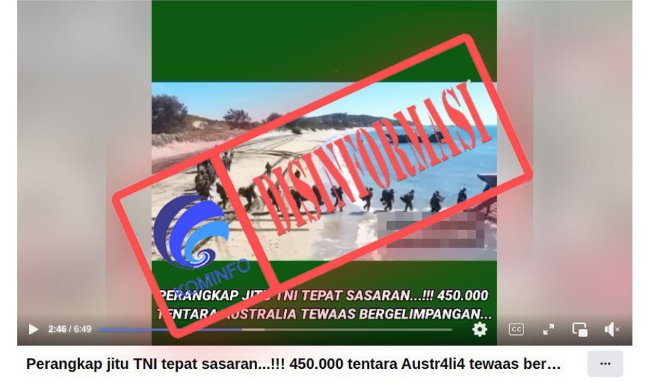 450 Ribu Tentara Australia Tewas Terkena Ranjau TNI