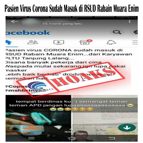 Pasien Virus Corona Sudah Masuk di RSUD Rabain muara Enim