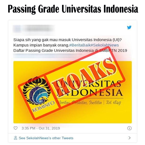 Passing Grade Universitas Indonesia