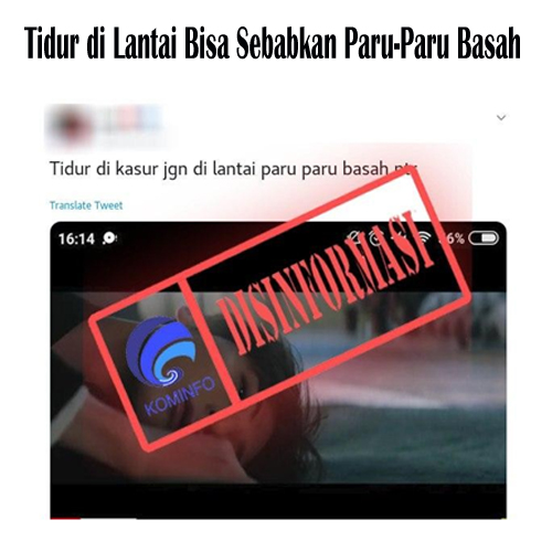 Tidur di Lantai Bisa Sebabkan Paru-Paru Basah