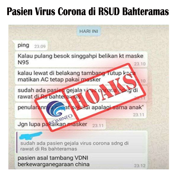 Pasien Virus Corona di RSUD Bahteramas